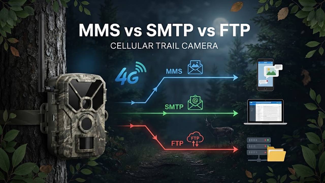 MMS vs SMTP vs FTP: Which Cellular Trail Camera Fits Your Deployment?